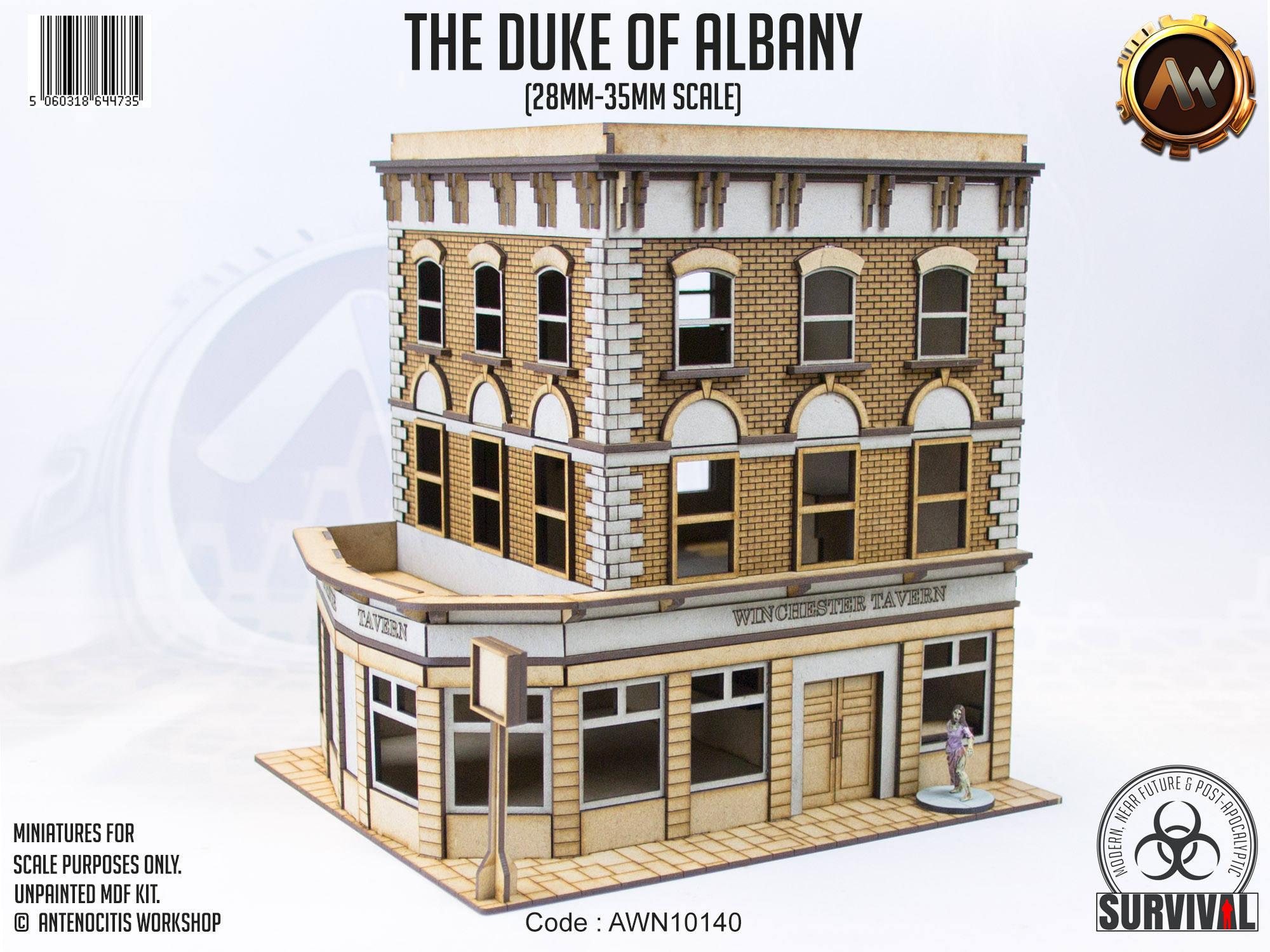 The Duke Of Albany The Duke Of Albany. A 28-35mm scale British Pub, made of unpainted MDF and card.