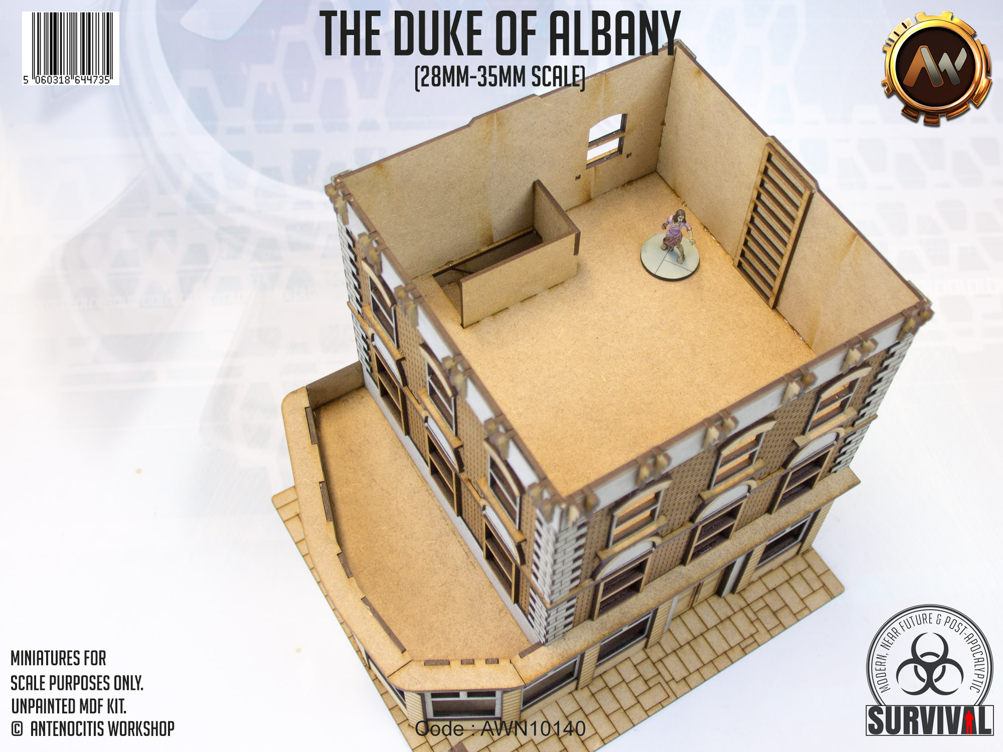 The Duke Of Albany The Duke Of Albany. A 28-35mm scale British Pub, made of unpainted MDF and card.