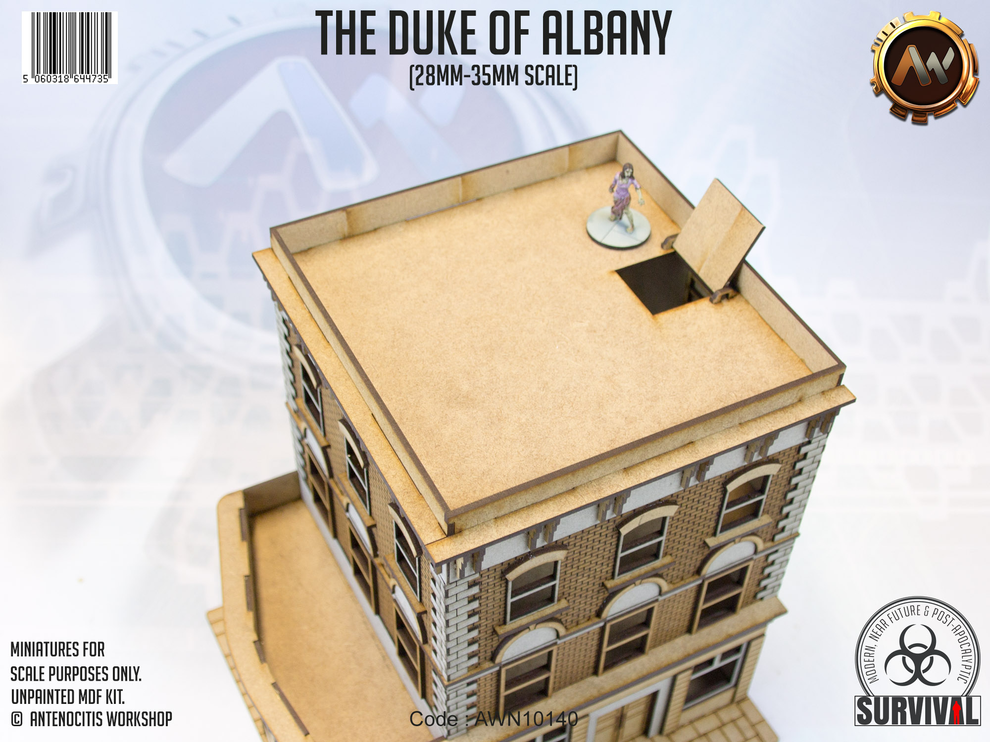 The Duke Of Albany The Duke Of Albany. A 28-35mm scale British Pub, made of unpainted MDF and card.