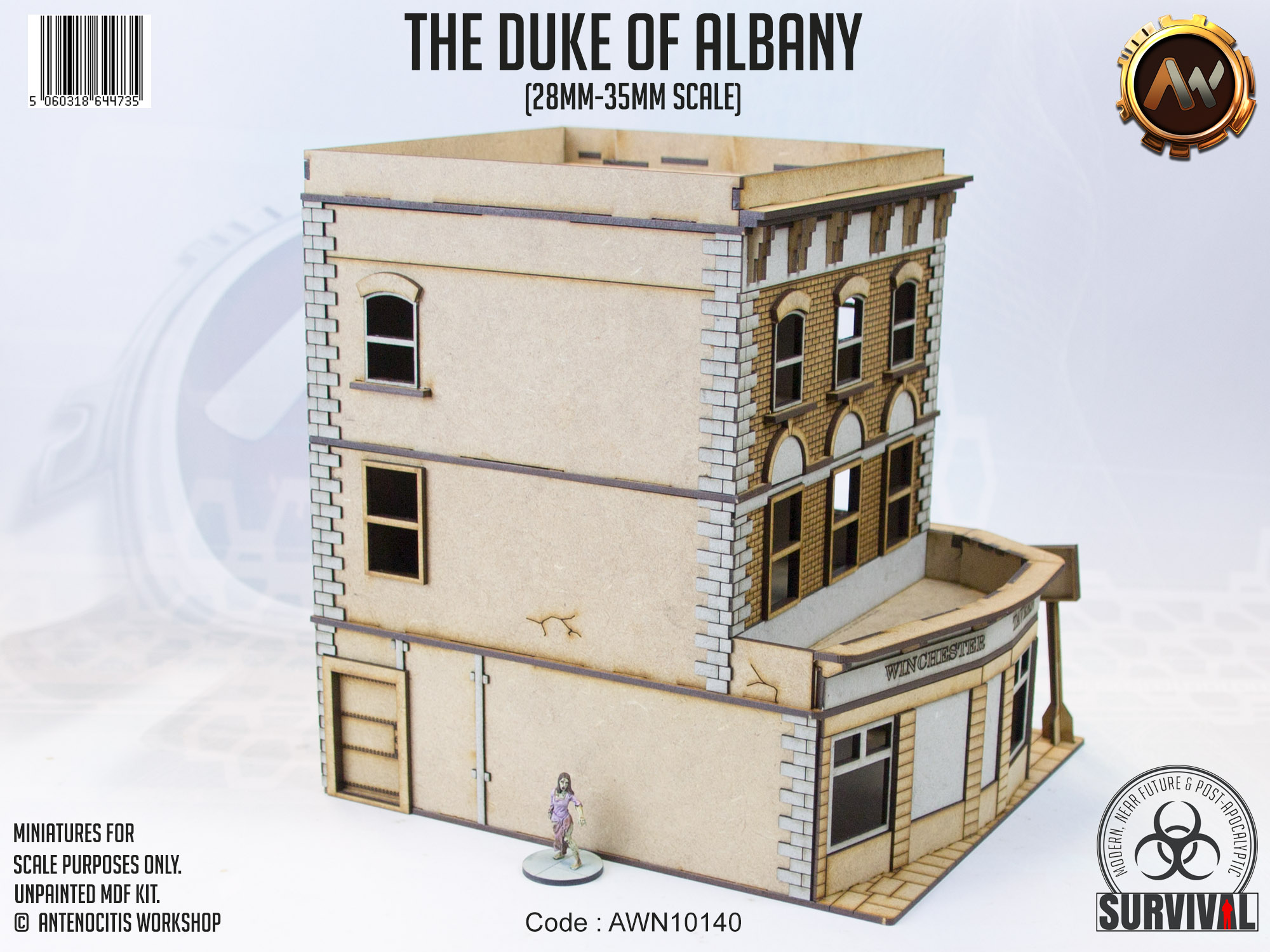 The Duke Of Albany The Duke Of Albany. A 28-35mm scale British Pub, made of unpainted MDF and card.