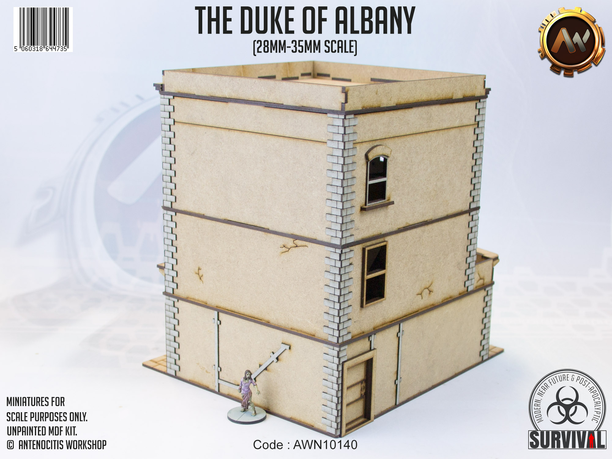 The Duke Of Albany The Duke Of Albany. A 28-35mm scale British Pub, made of unpainted MDF and card.